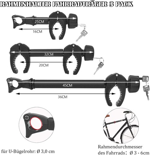 3er set rahmenhalter für - 3er,
